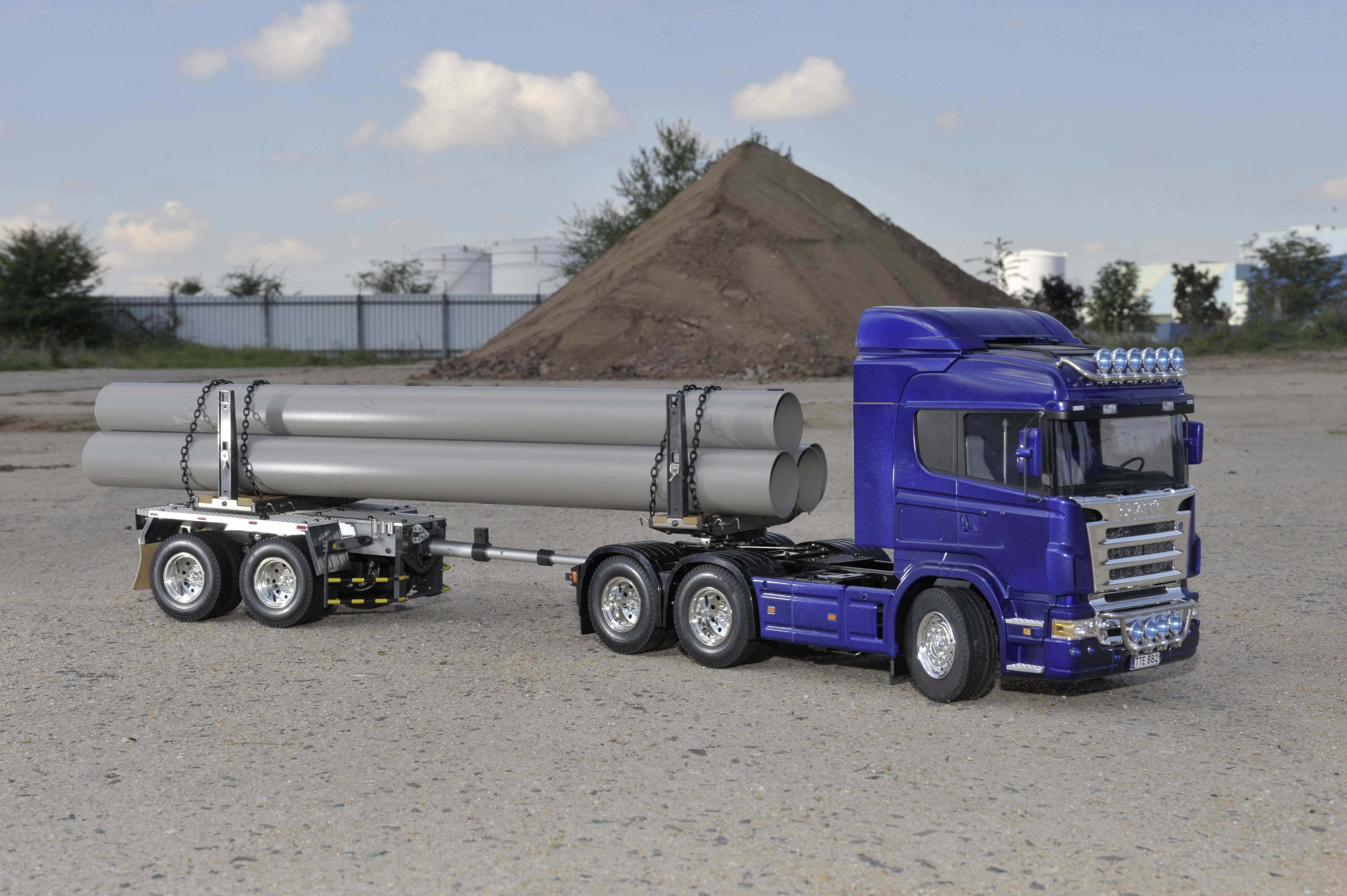 Tamiya 300156310 1:14 2-Achs Rungenanhänger