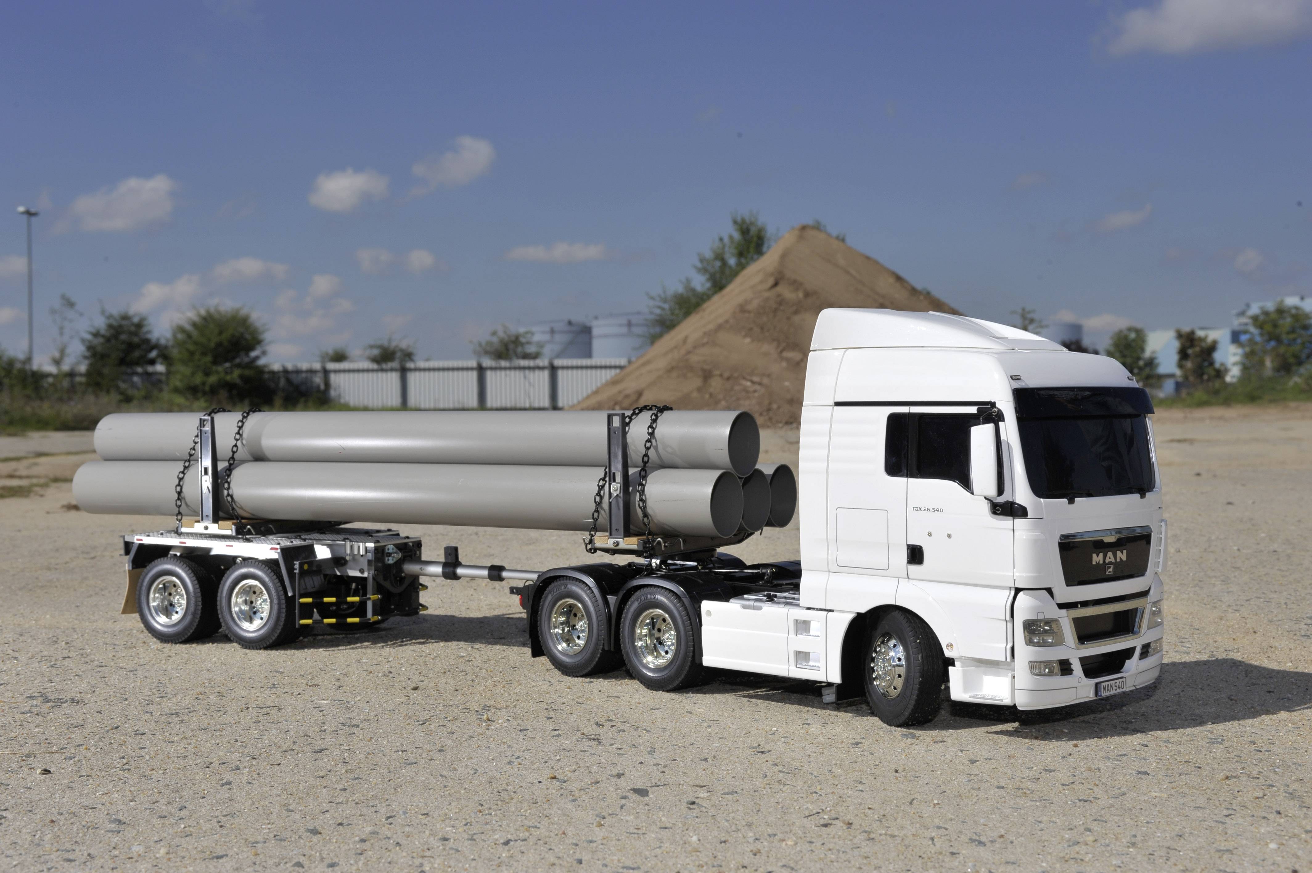 Tamiya 300156310 1:14 2-Achs Rungenanhänger