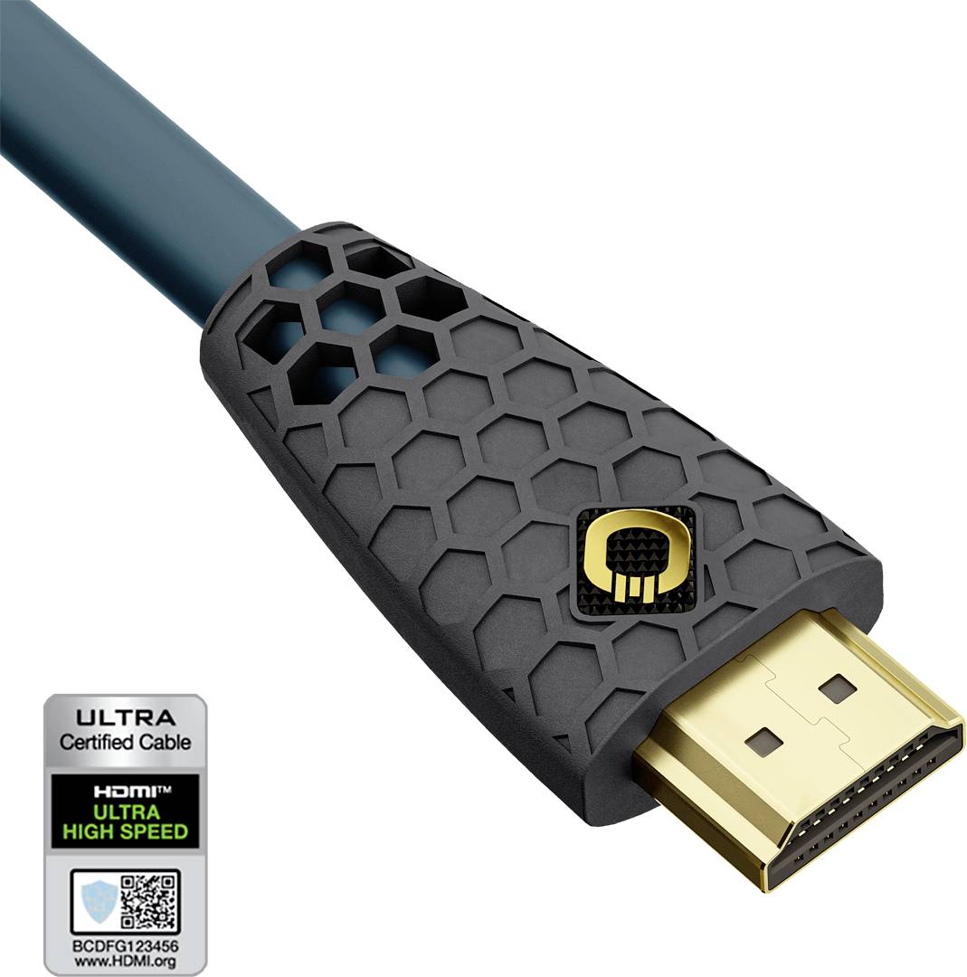 Oehlbach HDMI Anschlusskabel HDMI-A Stecker, HDMI-A Stecker 2.00m Petrolblau, Anthrazit D1C92602 8K UHD HDMI-Kabel