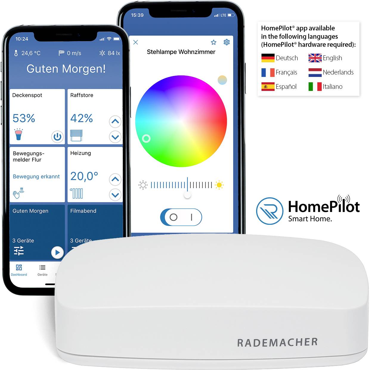 Rademacher 35274001 8436 - addZ White + Colour E27 LED - Zigbee LED-Leuchtmittel EEK: F (A - G)