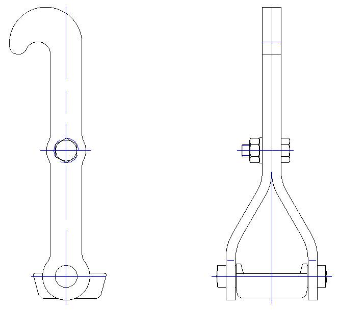 Gedore 8111220 Radnabenabzieher Abzugshaken für Pkw + Lkw