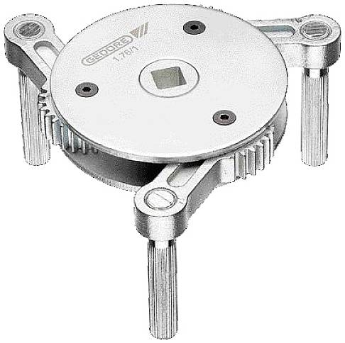 Ölfilterschlüssel mit drei verstellbaren Greifarmen aus Metall zur einfachen Montage und Demontage von Ölfiltern in Fahrzeugen.