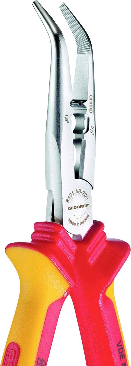 Gedore 3100383 VDE Flachrundzange Vergütungsstahl 200mm