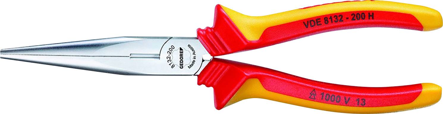 Gedore 1699938 VDE Flachrundzange Vergütungsstahl