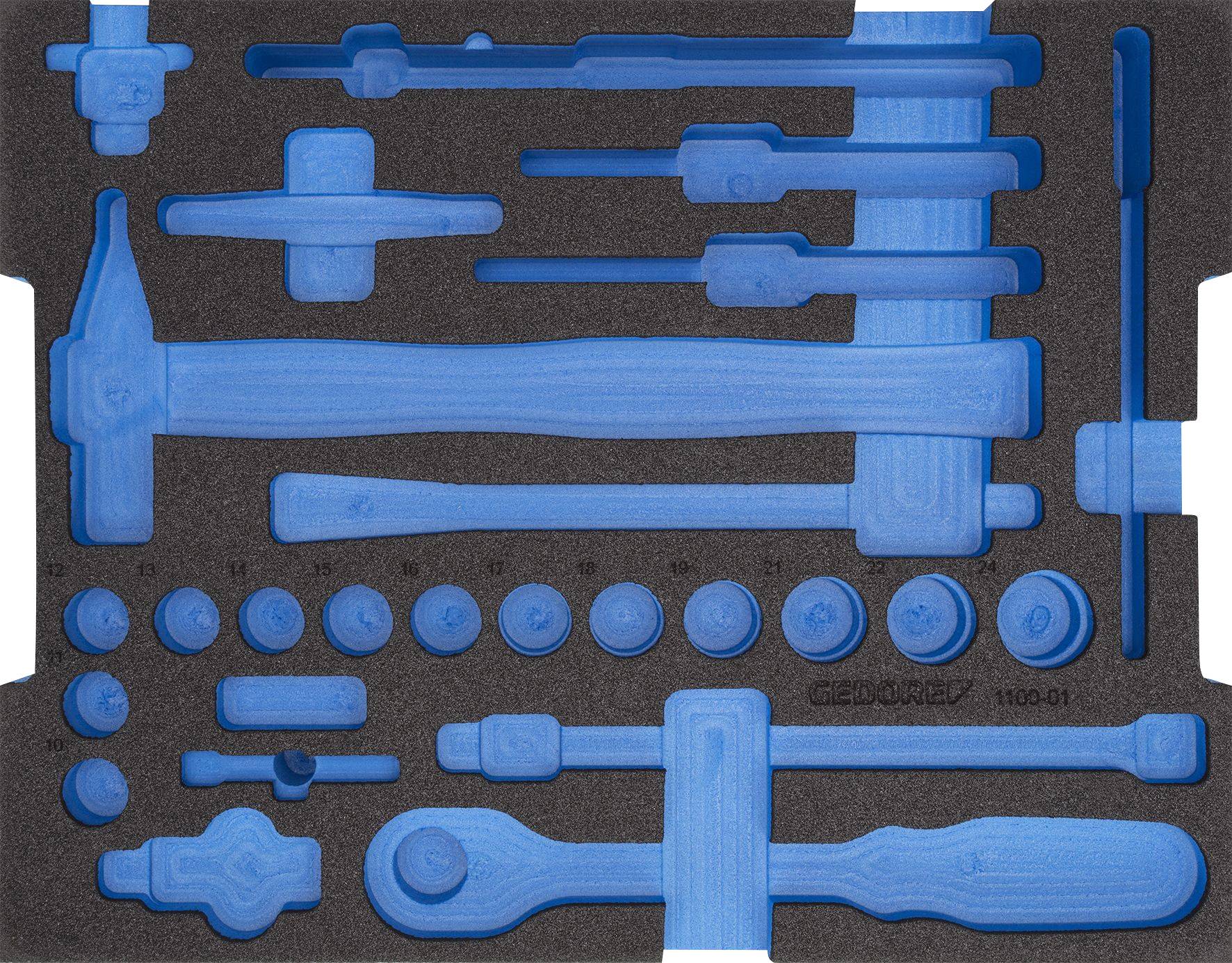 Gedore 2690055 EI-1100-01 Schaumstoffeinlage (L x B) 230 mm x 398 mm