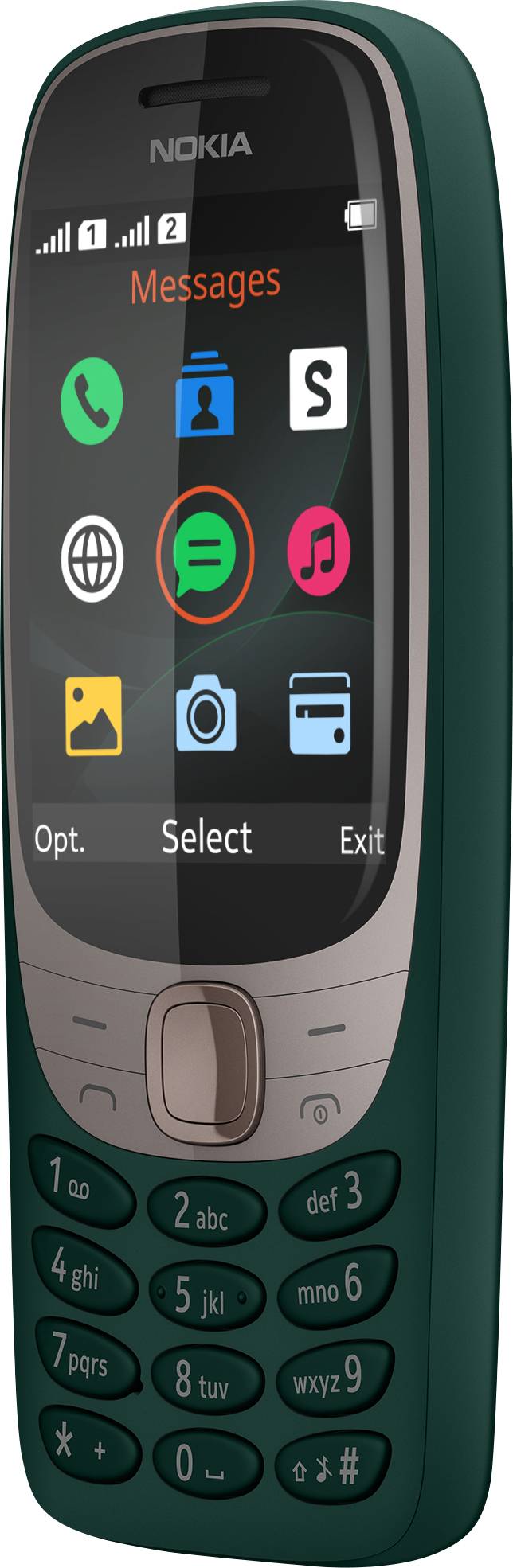 Nokia 6310 Dual-SIM-Handy Grün