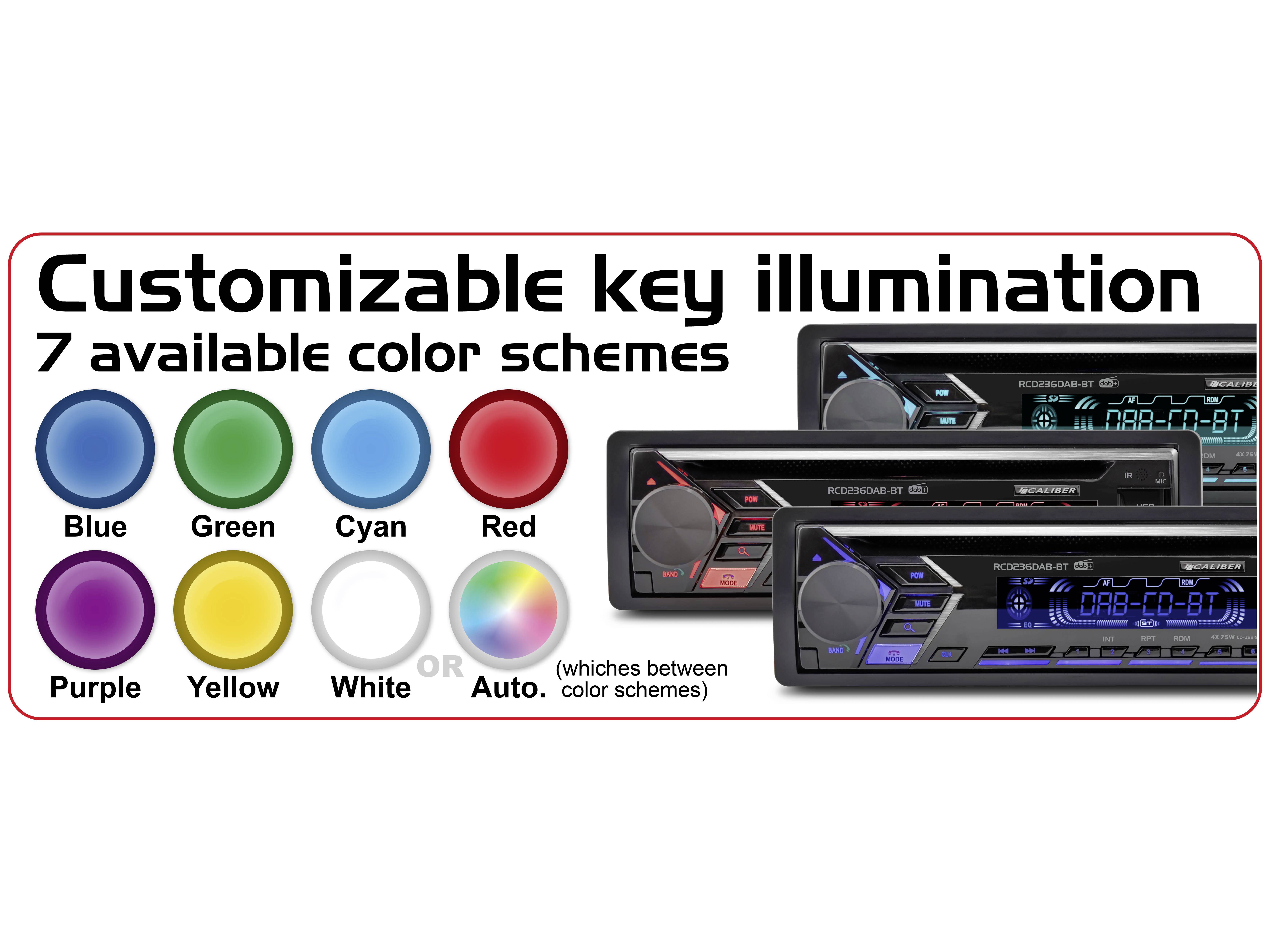 Caliber RCD236DAB-BT Autoradio Bluetooth®-Freisprecheinrichtung, DAB+ Tuner, inkl. DAB-Antenne