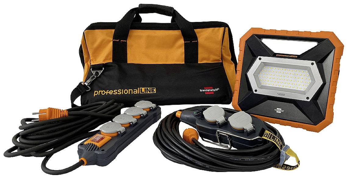 Brennenstuhl professionalLINE Industriemontage-Set Baustrahler 40 W 3800 lm 9171990000