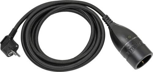 Brennenstuhl 1161830030 Strom Verlängerungskabel Schwarz 5.00 m H05VV 3G 1,5 mm²