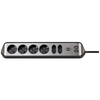 Brennenstuhl 1153590610 Tischsteckdose Silber, Schwarz Schutzkontakt 1St. Brennenstuhl 1153590610 Tischsteckdose Silber, Schwarz Schutzkontakt 1St.