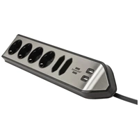 Brennenstuhl 1153590610 Tischsteckdose Silber, Schwarz Schutzkontakt 1St. Brennenstuhl 1153590610 Tischsteckdose Silber, Schwarz Schutzkontakt 1St.