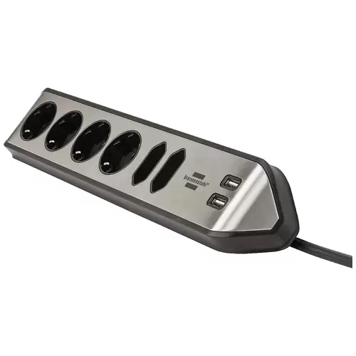 Brennenstuhl 1153590610 Tischsteckdose Silber, Schwarz Schutzkontakt 1St. Brennenstuhl 1153590610 Tischsteckdose Silber, Schwarz Schutzkontakt 1St.