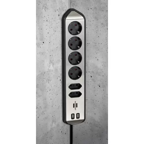 Brennenstuhl 1153590610 Tischsteckdose Silber, Schwarz Schutzkontakt 1St. Brennenstuhl 1153590610 Tischsteckdose Silber, Schwarz Schutzkontakt 1St.