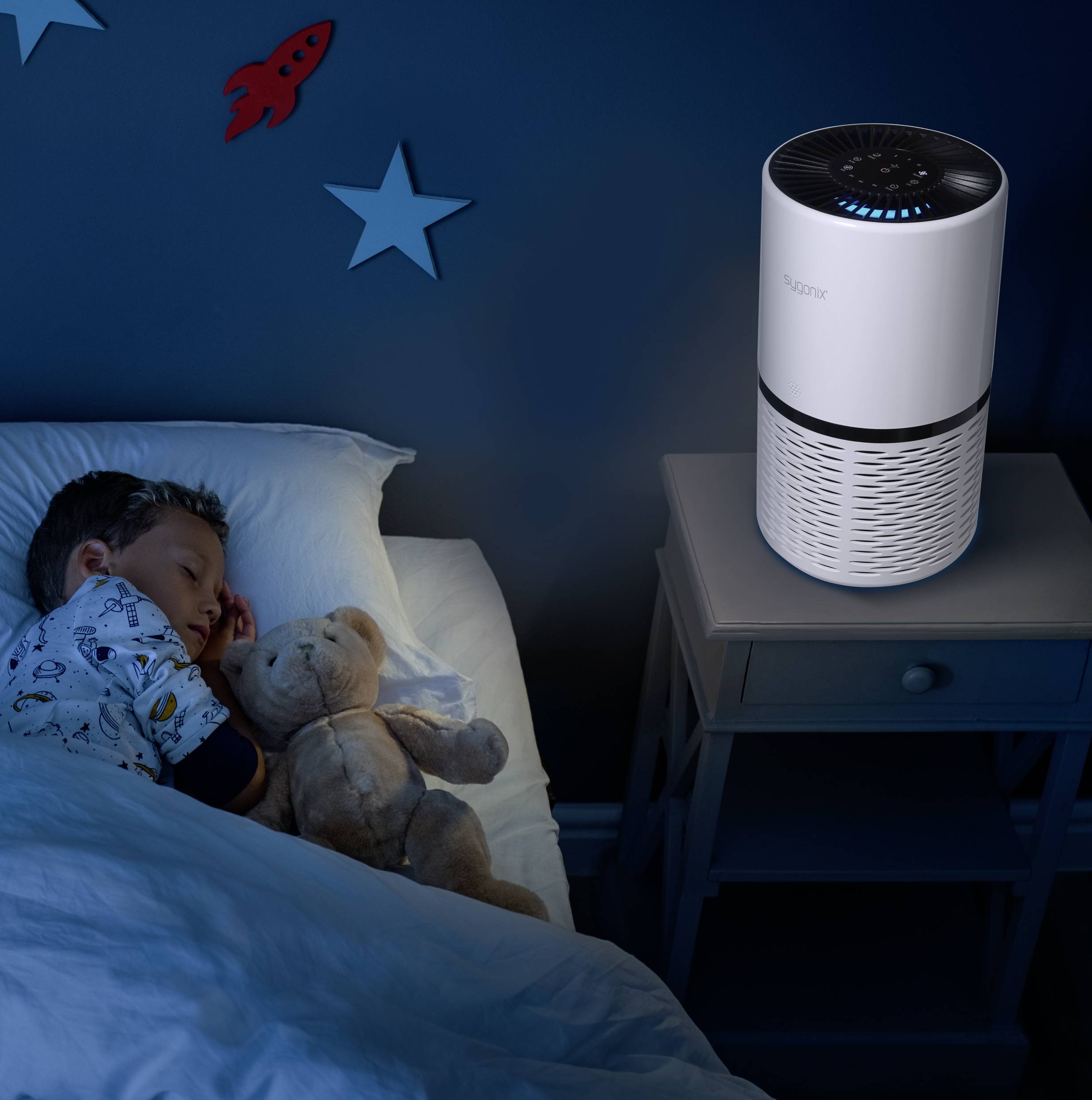 Sygonix VK-6082AUV VK-6082AUV UV-C-Luftreiniger 30 m² Weiß