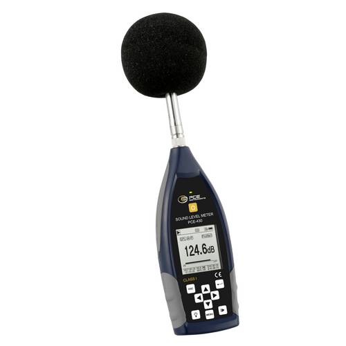 PCE Instruments PCE-430 Schallpegelmesser 22 - 136 db(A) 3 Hz - 20 kHz Oktavfilter 8 Hz-16kHz Genau