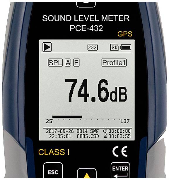 PCE Instruments Schallpegel-Messgerät PCE-432
