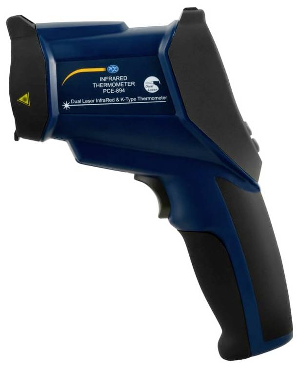 Tragbares Infrarot-Thermometer mit Abzugsgriff, gekennzeichnet mit „Infrarot-Thermometer