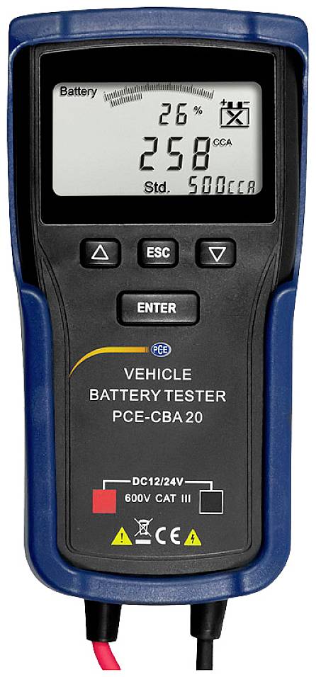 PCE Instruments PCE-CBA 20 Kfz-Batterietester