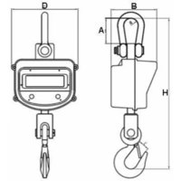 PCE Instruments PCE-CS 10000N Kranwaage Wägebereich (max.) 10000kg Ablesbarkeit 5000g PCE Instruments PCE-CS 10000N Kranwaage Wägebereich (max.) 10000kg Ablesbarkeit 5000g