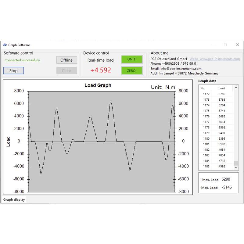 PCE Instruments PCE-CTT 5 Drehmoment-Messgerät Werksstandard (ohne Zertifikat)
