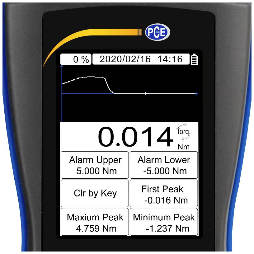 PCE Instruments PCE-DFG N 5TW Drehmoment-Messgerät Werksstandard (ohne Zertifikat)