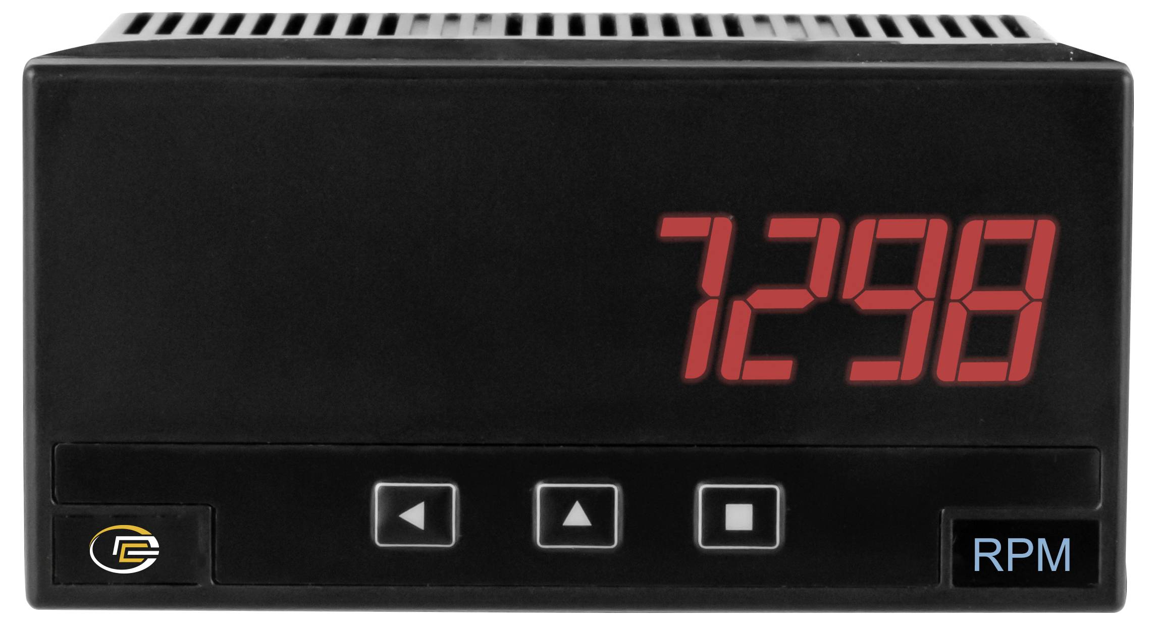 Schwarzes digitales Drehzahlanzeige-Display mit 