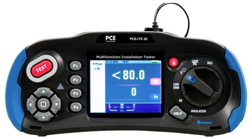 PCE Instruments Installationstester PCE-ITE 50 VDE 0100 |Schleifenwiderstand L-N L-PE N-PE |FI Teststrom einstellb. uvm