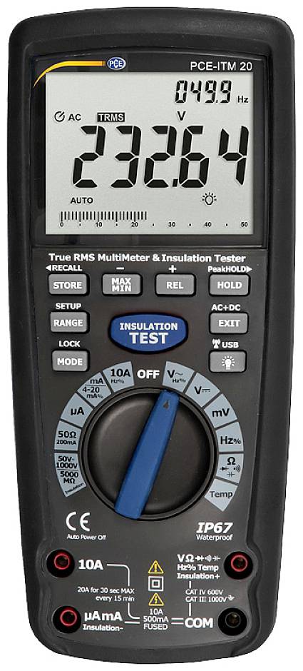 PCE Instruments PCE-ITM 20 Hand-Multimeter