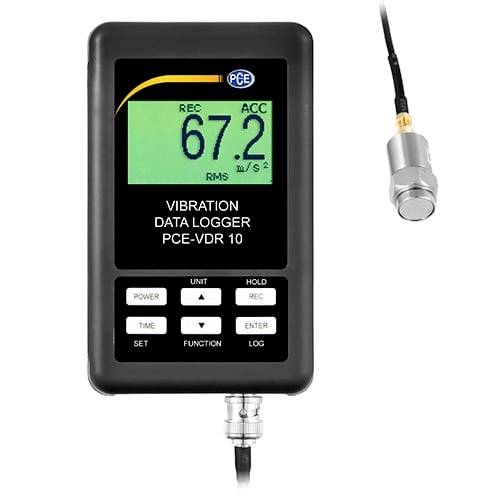 Tragbares Vibrationsdatenlogger-Gerät mit der Bezeichnung „PCE-VDR 10
