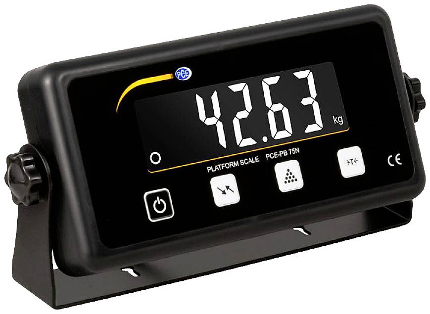 Digitale Plattformwaage zeigt 42,63 kg