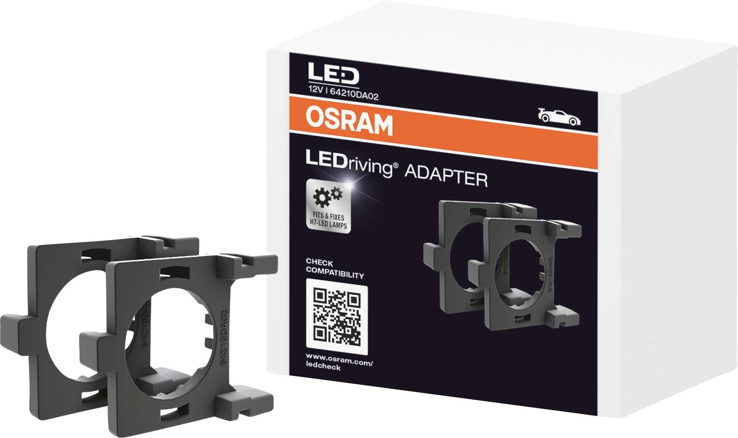 Osram Automotive Adapter für Night Breaker H7-LED 64210DA02 Bauart (Kfz-Leuchtmittel) H7, Adapter für Night Breaker H7-LED