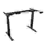 ICY BOX Sitz-/Steh-Schreibtischgestell elektrisch höhenverstellbar Höhen-Bereich: 620 bis 1280mm (B x T) 1047mm x 300mm Schwarz