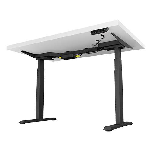 ICY BOX Sitz-/Steh-Schreibtischgestell elektrisch höhenverstellbar Höhen-Bereich: 620 bis 1280mm (B x T) 1047mm x 300mm Schwarz