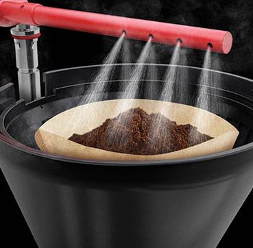 Russell Hobbs 23370-56 Elegance Kaffeemaschine Edelstahl, Schwarz Fassungsvermögen Tassen=10 Display, Glaskanne, Timerfunktion