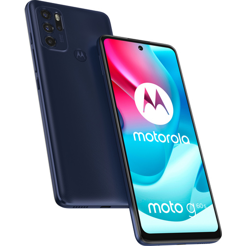 Motorola Moto G60S Smartphone 128 GB 17.3 cm (6.8 pouces) bleu foncé Android™ 11 slot hybride
