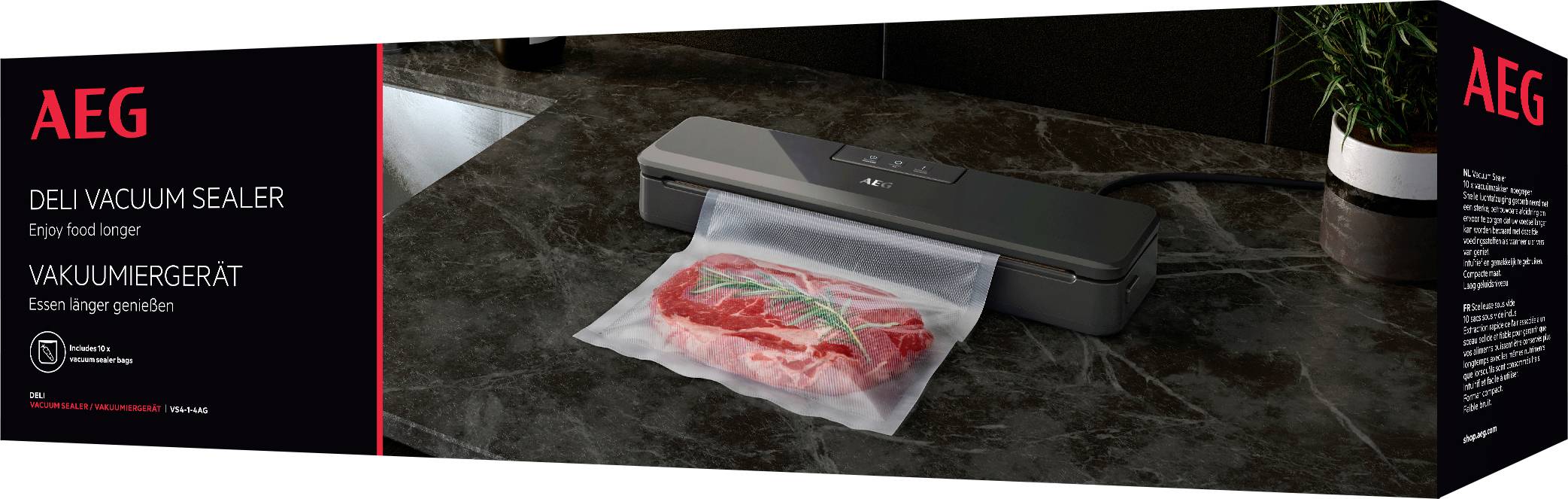 AEG VS4-1-4AG VS4-1-4AG Vakuumierer (B x H x T) 384 x 57 x 98 mm