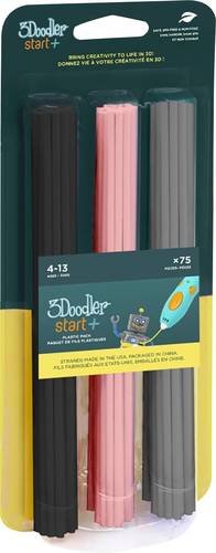 3Doodler 3DS-ECO-MIX3-75 Start Mix 3 Filament PLA Schwarz, Pink, Grau 75St.