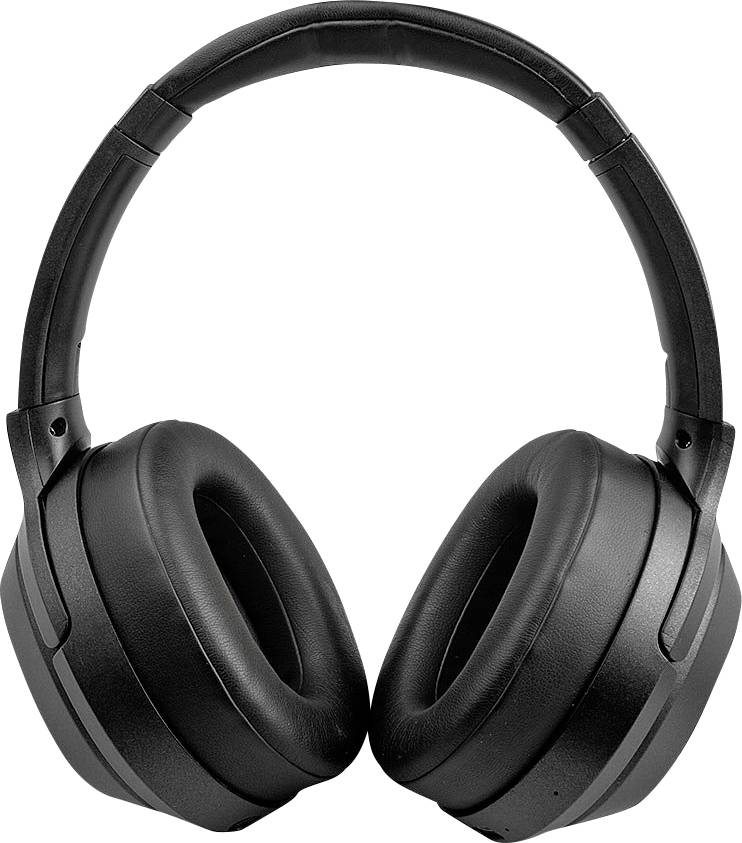 LINDY LH700XW Over Ear Kopfhörer Kabellos Schwarz Noise Cancelling Headset, Lautstärkeregelung, Schwenkbare Ohrmuscheln