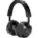 LINDY LH900XW Over Ear Kopfhörer Bluetooth®, kabelgebunden Schwarz Noise Cancelling Headset, Lautstärkeregelung, Schwenkbare