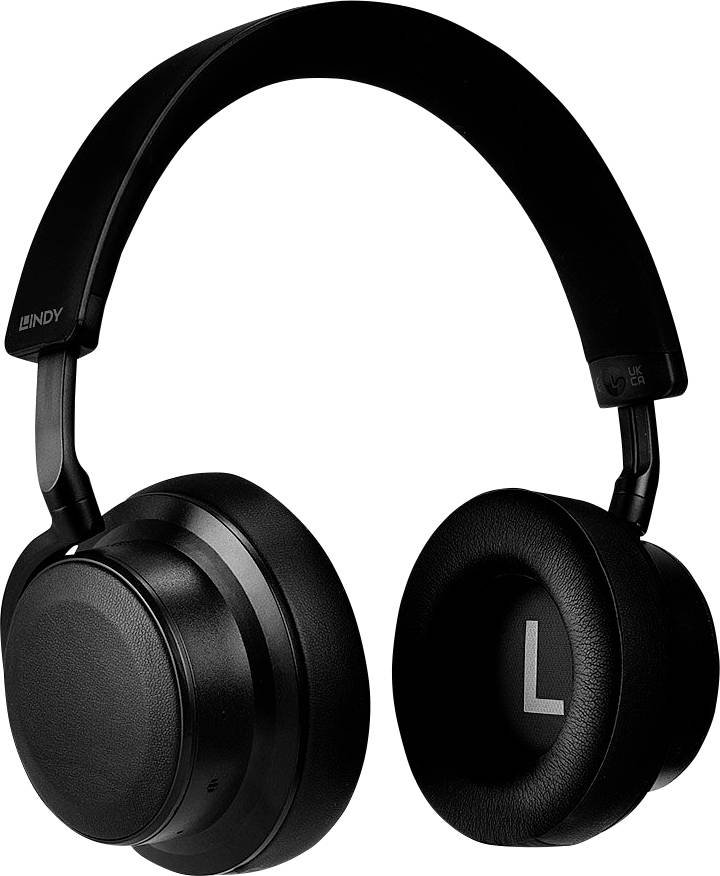 LINDY LH900XW Over Ear Kopfhörer Kabellos Schwarz Noise Cancelling Headset, Lautstärkeregelung, Sch