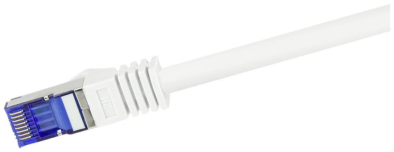 LogiLink C6A141S RJ45 CAT 6a S/FTP 50.00 m Weiß 1 St.