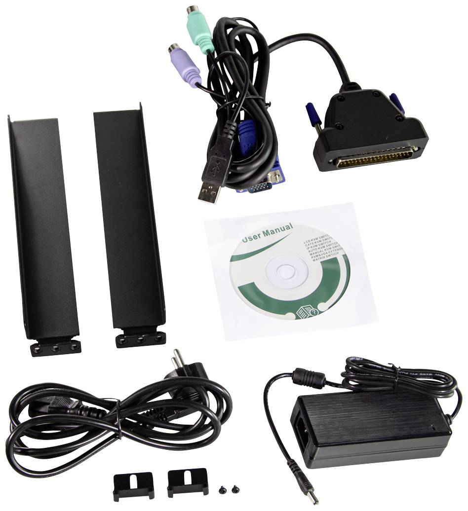 LogiLink LC0004GE 1 Port KVM-Konsole VGA