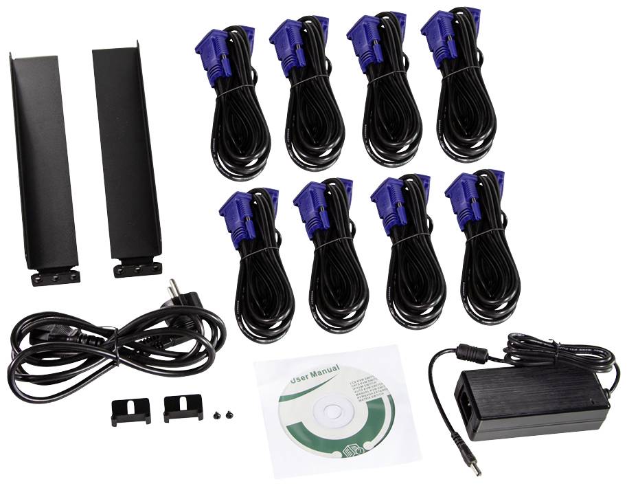 LogiLink LC0005GE 8 Port KVM-Konsole VGA