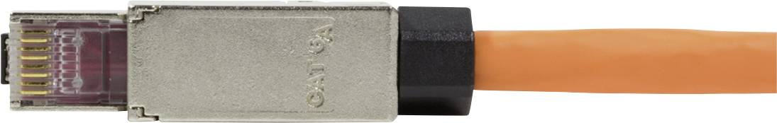 LogiLink MP0040 Feldkonfektionierbarer Stecker, Cat.6A, geschirmt, PrimeLine MP0040 Schwarz, Silber 1St.