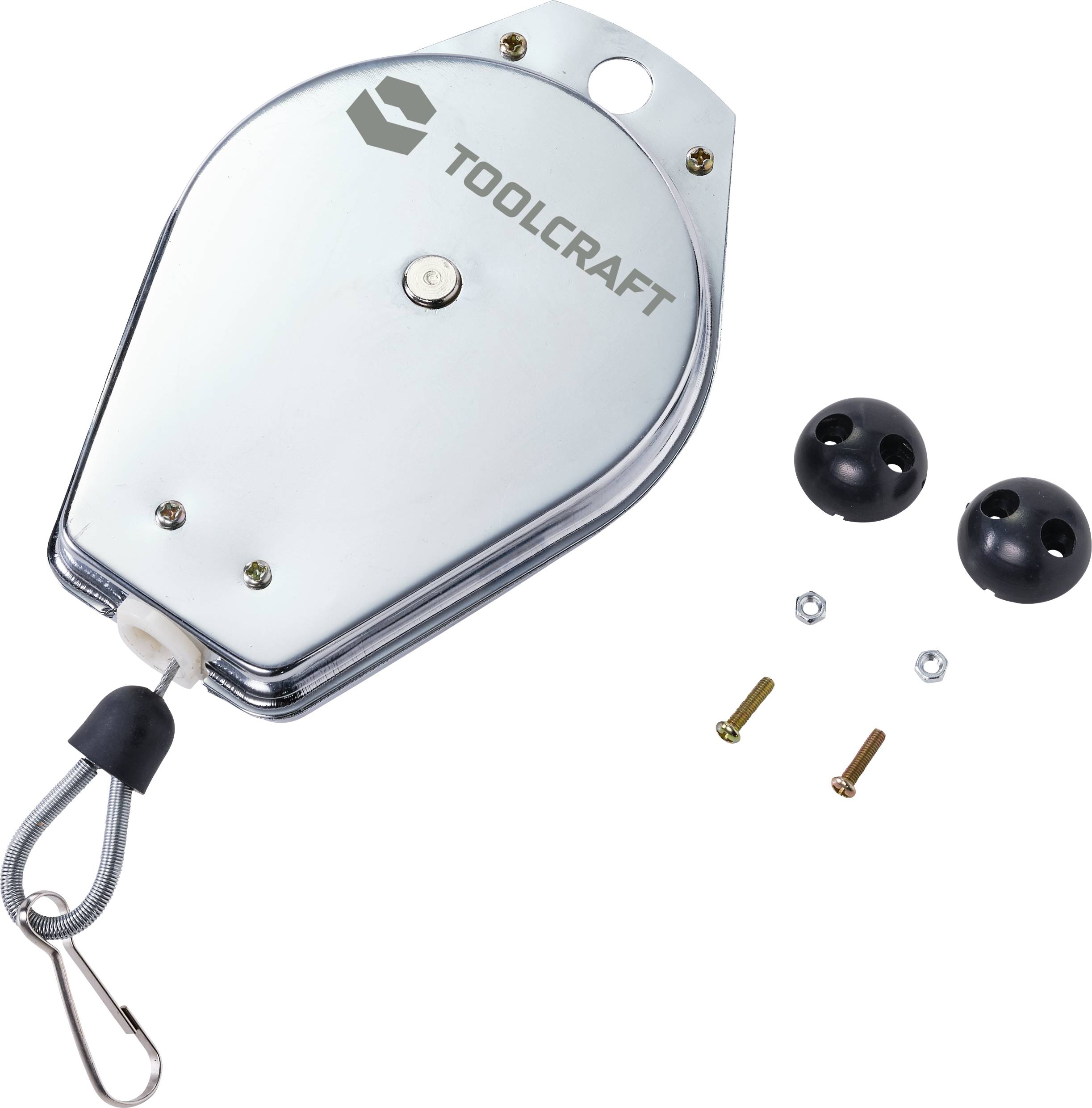 TOOLCRAFT TO-7392612 Federzug, Seilauszug bis 1,5m Tragkraft (max.) 2kg