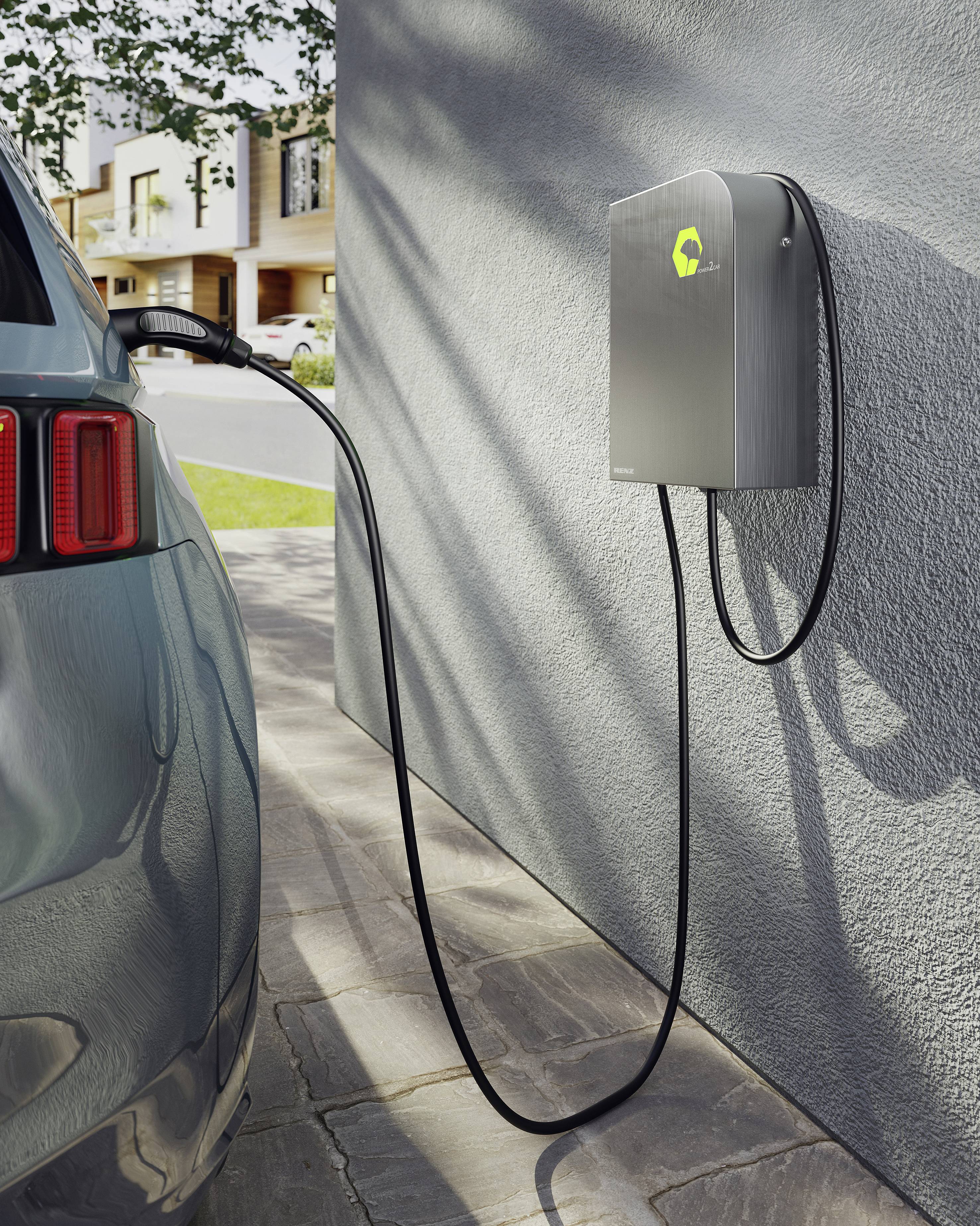 RENZ Power2Car Steel eMobility Ladestation Typ 2 Mode 3 16A 11kW