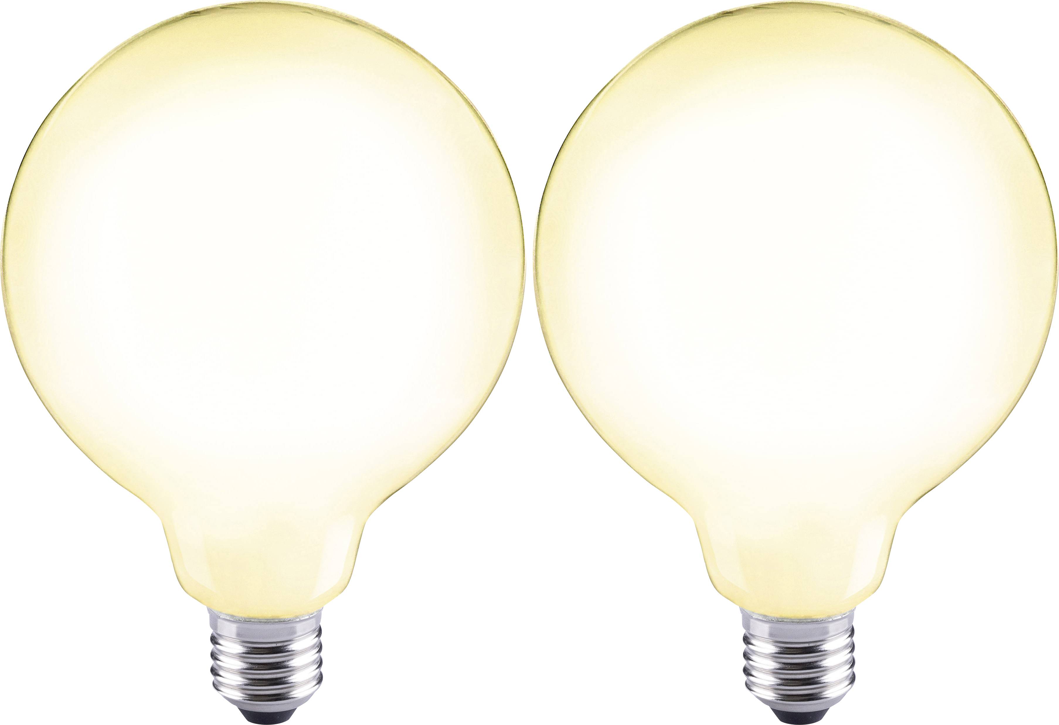 Sygonix TG10S11 LED E27 Globeform 12W = 88W Warmweiß (Ø x L) 124mm x 164mm Filament 2St.