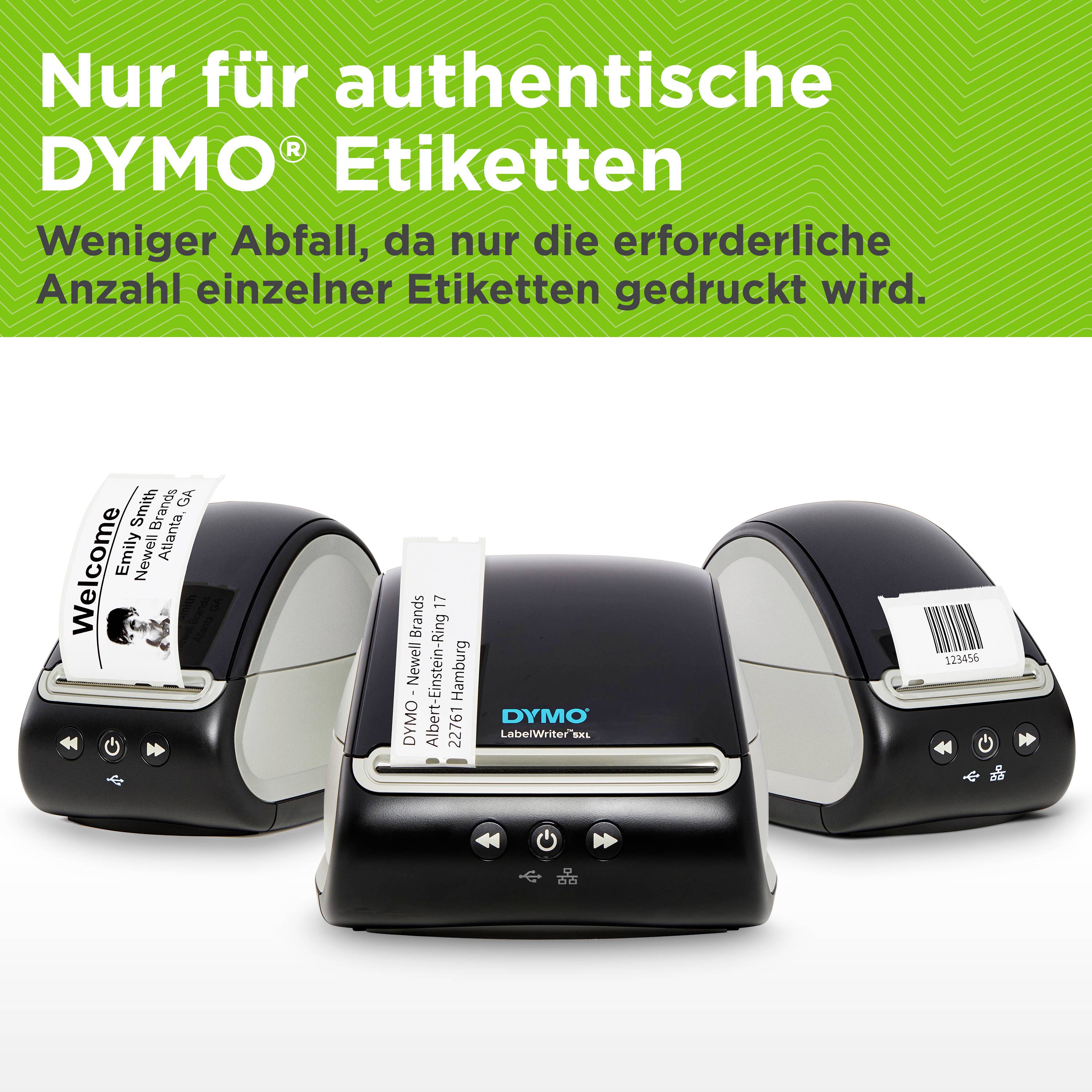 DYMO Labelwriter 5XL Etiketten-Drucker Thermodirekt 300 x 300 dpi Etikettenbreite (max.): 104 mm USB