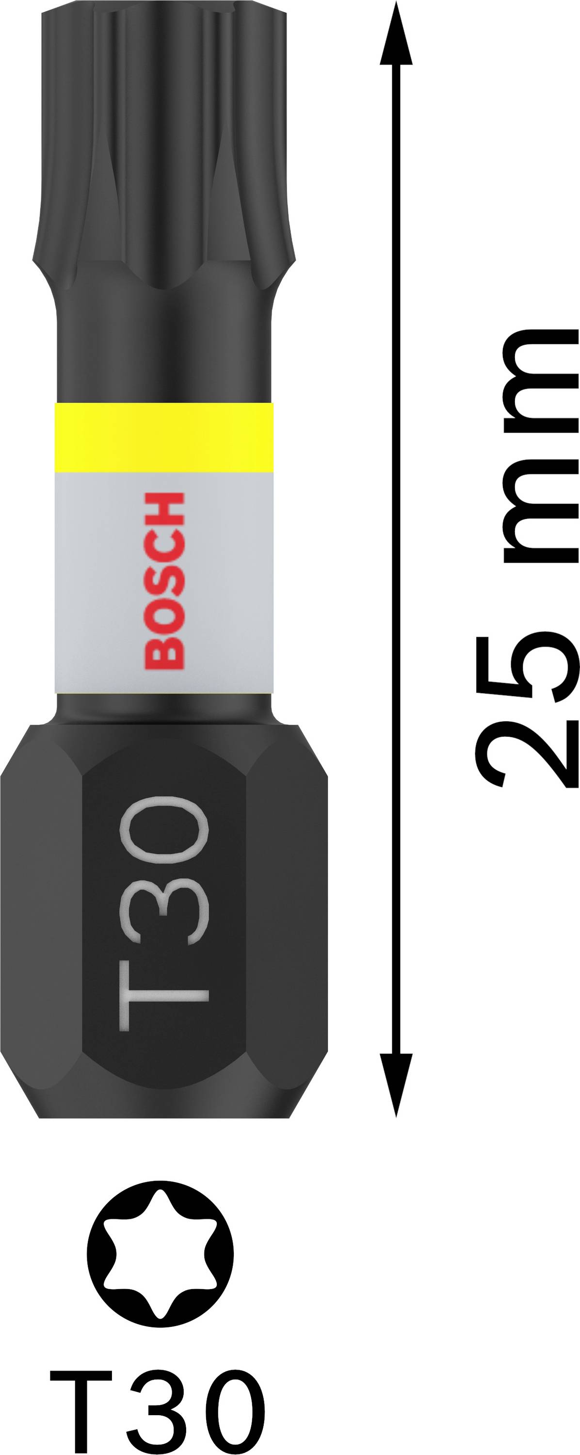 Bosch T30 Schrauberbit, 25 mm lang.