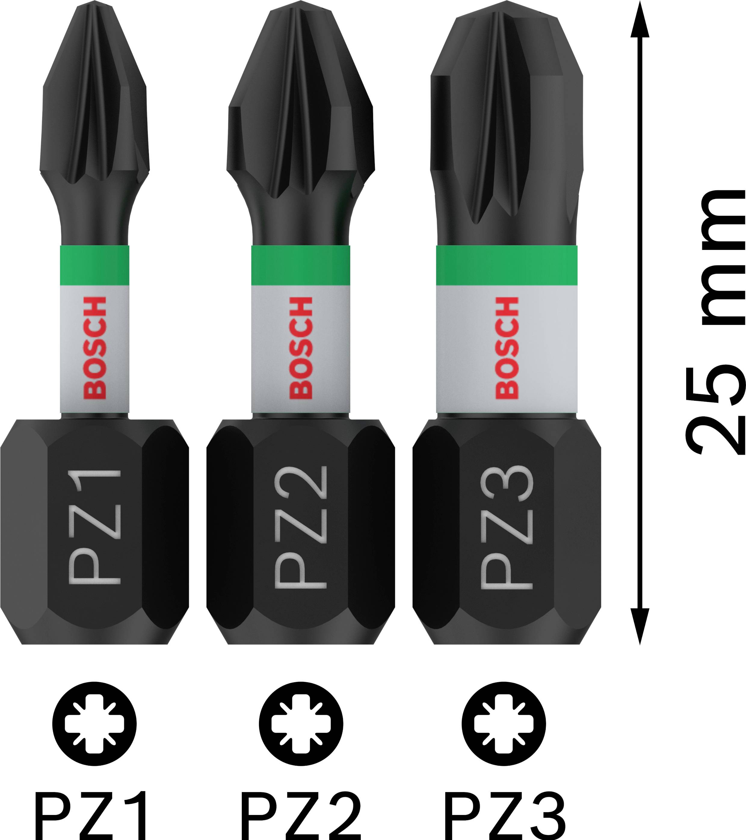 Bosch Accessories 2608522471 Kreuzschlitz-Bit 1 Stück Kreuzschlitz Pozidriv